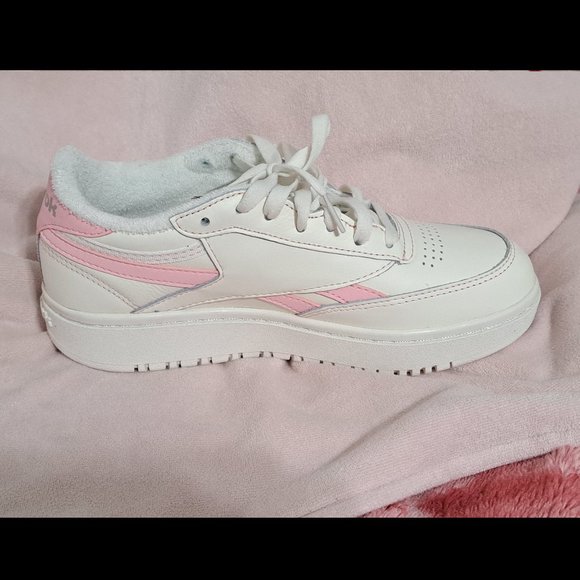 Reebok Club C Double sneakers in chalk with pink details - Picture 3 of 6